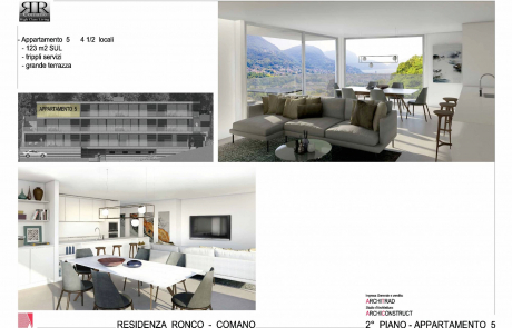 Residenza Ronco Comano Vendita appartamento 05 Secondo piano